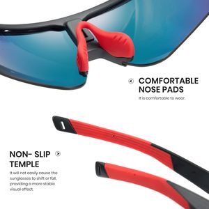 Sport <b>Eyewear</b> Manufacturers PC Outdoor Riding Glasses Running Sport Sunglasses Custom Logo Cycling Sunglasses - Product Image 4