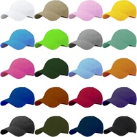 Casquettes de baseball et casquettes trucker unies, ajustables, 6 panneaux, 100% polyester, pour hommes et femmes, vente en gros