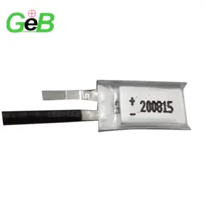 도매 020815 작은 얇은 GEB 020815 3.7V 8mAh 10mAh 리튬 폴리머 2mm 두께 작은 배터리 3.7v 200815 MINI GPS 용