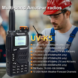Radioaficionado de Alta Gama 2023, Todos los Modos, Base de <span class=keywords><strong>Noticias</strong></span>, QUANSHENG UV-K5, Banda Aérea, Transceptor de 8 Bandas, Walkie-Talkie de <span class=keywords><strong>5</strong></span> Vatios - Product Image 5
