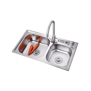 Fregadero de cocina empotrado, cesta de precio, mesa de rejilla caddy, estufa de acero inoxidable y banco de trabajo - Product Image 1