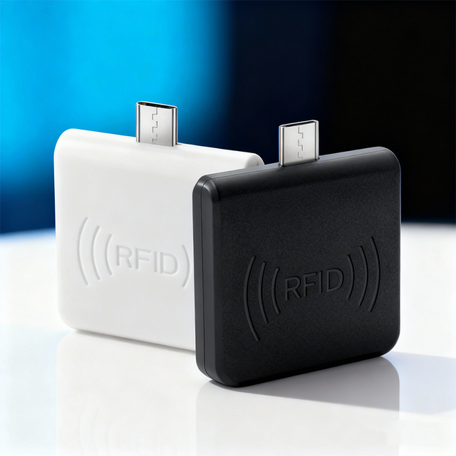 125kHz/13.56MHz RFID Reader for Mobile Phones with ABS Material CCID/PC/SC Compliant Type-C/Micro USB Interface IOS Compatible