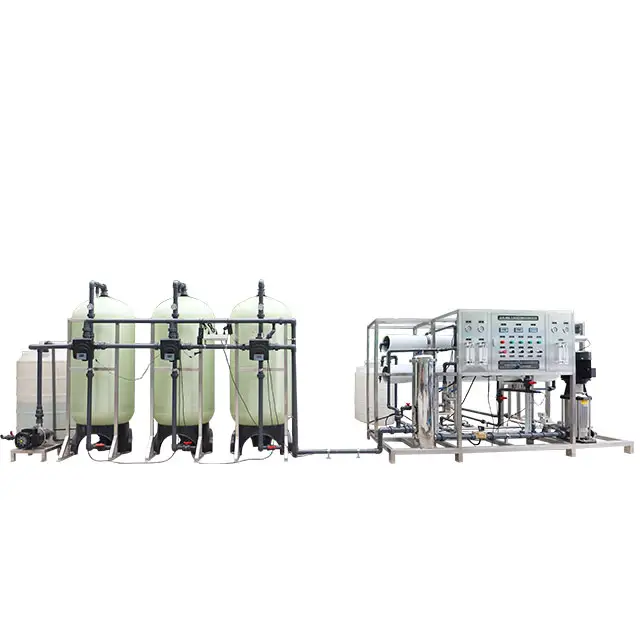 4 T/h Ro Drinken Zuiver Water Behandeling Apparatuur 4 T Industriële Ro Apparatuur Voor Waterzuivering