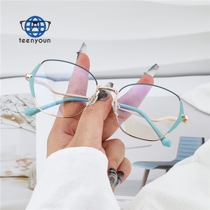Teenyoun fabbrica all'ingrosso di moda Vintage occhiali ovali femminili di alta qualità per Computer occhiali da vista da uomo Custom <span class=keywords><strong>L</strong></span> - Product Image 1