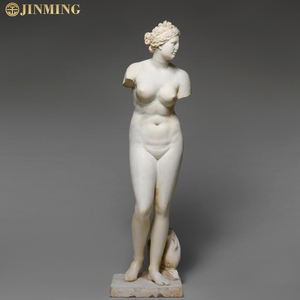 Natürliche antike weibliche Statue, schöne weiße westliche Marmor nackte weibliche Skulptur, Garten dekorative Kunst weibliche Statue - Product Image 2