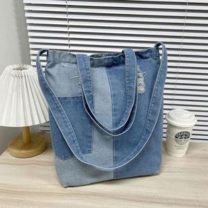 Customized Denim Bags in <b>Small</b> Quantity Factory Wholesale Women Large Capacity Shoulder Crossbody Bags - Product Image 4