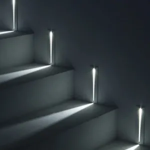 智能家居运动激活铝带阶梯灯墙楼梯运动传感器自动发光二极管楼梯灯