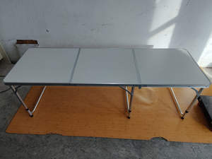 <span class=keywords><strong>Mesa</strong></span> portátil plegable de aluminio de 6 pies para cerveza, diseño moderno, para interior/exterior, Picnic, Camping y parque, <span class=keywords><strong>mesa</strong></span> de fiesta - Product Image 3