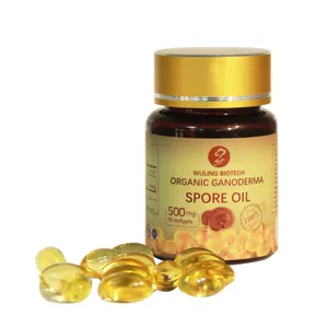 健康サプリメントReishi/ Ganoderma lucidum spore oil capsules