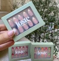 Offre Spéciale : Faux Ongles à Presser Courts Forme Cercueil, Romantisme Sombre, Violet Foncé, Bordure Dentelle Velours, Style Gothique, pour Mariage et Fêtes, Vente en Gros