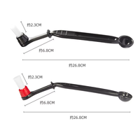 Brosse à café antidérapante en nylon de qualité alimentaire avec manche ergonomique, grattoir à café pour le nettoyage quotidien des cafés