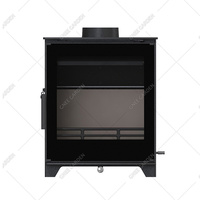 Brasero d'extérieur en acier Corten pré-rouillé avec rangement pour bois, pour la décoration de jardin