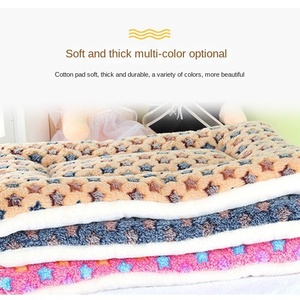 <strong>Dog</strong> <strong>Bed</strong> Thickened Mat Pet Cat Soft Fleece Pad <strong>Blanket</strong> Mat Cushion Home Washable Rug Keep Warm Pet Supplies - Product Image 3