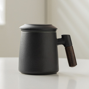 Bán buôn tách trà TÁCH GỐM Mug gỗ xử lý chữ vành đai Lọc Quà Tặng đặt hàng riêng in ấn - Product Image 5