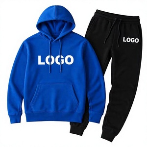 Wholesale Unisex Plain <b>Pullover</b> Hoodie & Jogger Tracksuit Set Custom Private Label <b>Men</b> 2 Piece Sweat Suit Premium Cotton - Product Image 3