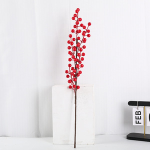 Vente en gros usine de fruits artificiels personnalisables : Baies rouges, fruits de simulation variés, Ailgier, <span class=keywords><strong>Kaki</strong></span>, Grenade, 28 fruits d'<span class=keywords><strong>arbre</strong></span> Phoenix - Product Image 3