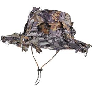 Tactical Fisherman Hat Jungle Leaf Camouflage Outdoor Hiking Sun Protection Breathable Adult Cap - Product Image 2