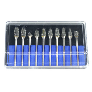 Juego de 10 fresas rotativas de carburo Yunbei Yb de 3-6 mm para tallado de madera - Product Image 1