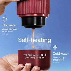Machine à café automatique portable Mini pour les voyages et le camping Capacité de 80 ml Compatible avec les grains et les <span class=keywords><strong>dosettes</strong></span> Outils de barista - Product Image 4