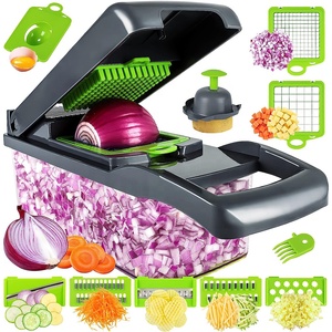 Hachoir manuel pour carottes, pommes de terre, oignons, hachoir à légumes, hachoir manuel de cuisine, <span class=keywords><strong>mandoline</strong></span>, trancheuse à légumes - Product Image 1