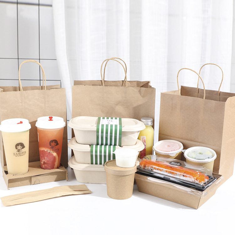 Wholesale Cheap Price Kraft Shopping Gift Paper Bag for Packaging Luxury Custom Size Package Paper Handle Paper Bag