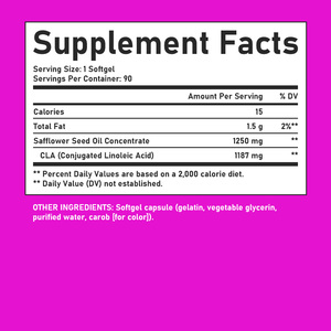 Hot Sale Conjugated Linoleic Acid Softgels Contains 1187 mg CLA Support Weight Management Adult Burn Calories Softgels - Product Image 2
