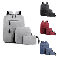 Produit Tendance 2026 : Lot de 3 Sacs à Dos Oxford pour Ordinateur Portable avec Port USB et 10 Pièces Personnalisables avec Logo – Ensemble Décontracté pour Étudiants et École