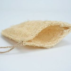 Sac à savon en loofah naturel, écologique, en maille protectrice pour massage, exfoliation, bain et nettoyage - Product Image 4