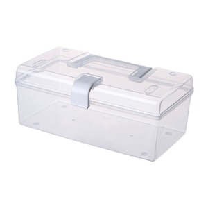 Transparent Plastic Storage <b>Box</b> Medicine Cabinet Organizer Portable Desktop Rectangular <b>Small</b> Size For Home Use - Product Image 5
