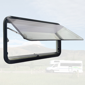 Nouveauté Fenêtre de camping-car transparente grise MG20RW 900*900mm Bonne étanchéité Fenêtre à pousser pour caravane et camping-car pour les modèles plus récents - Product Image 1
