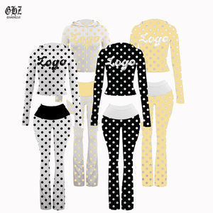 Completo Donna <span class=keywords><strong>2</strong></span> Pezzi Personalizzato Rosa con Stampa Leopardata, Felpa con Cappuccio a Maniche Lunghe e Pantaloni a Zampa, Tuta Autunnale Motivo Ghepardo - Product Image 2