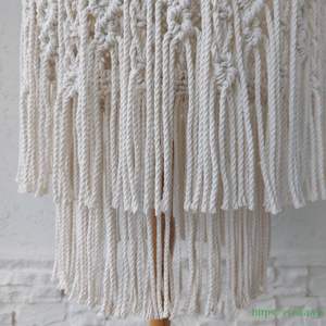 New Fashion Woven Breathable Macrame <b>Chandelier</b> Lampshade 100% Cotton Extra <b>Large</b> Accessory Wholesale Price From Vietnam - Product Image 4