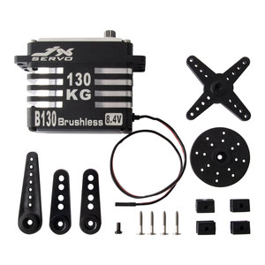 JX B130 Digitaler bürstenloser Vollmetall-Gleichstrom-Servomotor 8,4 V 130Kgf.cm 0,13 Sek. HV für große <span class=keywords><strong>RC</strong></span>-Hubschrauber und UAV-Starr flügel - Product Image 2