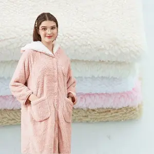 Good Quality 100% Polyester Solid Color Fleece Shu Velveteen Fabric For Winter Queen Bed Blankets Fleece Blanket