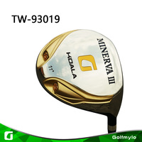 Têtes de golf en titane moulé, haute qualité, deux pièces oem, vis, têtes en or