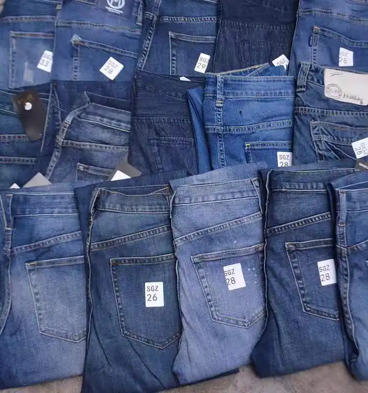 Stocked Products Wholesale Mixed Packaging Sale Used Women Jeans Used Clothes