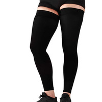 Bas de Compression opaques médicaux Footless 15-20 MmHg manches cuisse haut mollet chaussettes de Compression pleine jambe