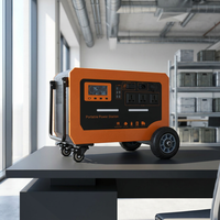 Station d'alimentation portable Lifepo4 avec MPPT, station d'alimentation portable EV, prises AC, système de stockage d'énergie d'urgence