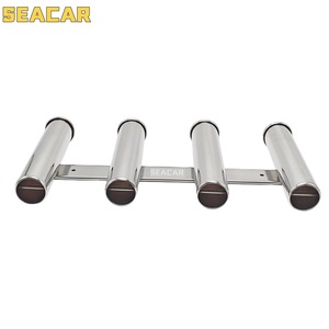 Support de canne à pêche en acier inoxydable Seacar, 4 tubes, pour cannes à pêche embarquées - Product Image 5
