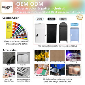 Caja de <span class=keywords><strong>almacenamiento</strong></span> de paquete de acero galvanizado resistente al agua resistente al óxido para porche al aire libre - Product Image 4