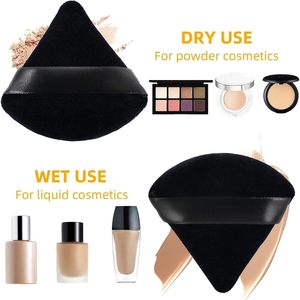 Manufacturer Wholesale Custom Face Soft Triangle Powder <b>Puff</b> Multicolor Velour Makeup <b>Puff</b> Foundation Beauty Sponge - Product Image 3