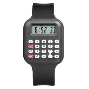 Unisex Kid Silicone Digital Wrist Watches Multi-Purpose Electronic Calculator and <b>Clock</b> with Battery Power Source - Product Image 5