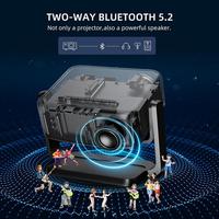 Proyector Digital Mini Inteligente con WiFi y Bluetooth, Gran Venta en A-mazon, 720P 4K LCD, Cine en Casa, Video de Tiro Corto, Conectividad WiFi