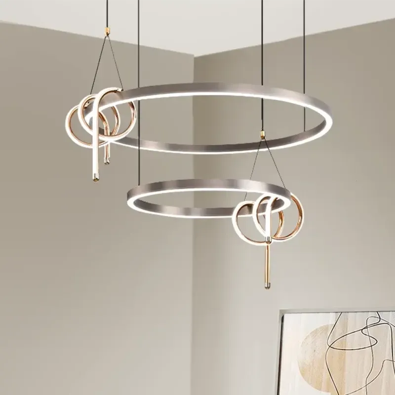 Modern Rectangular Hanging Lamp Living Room