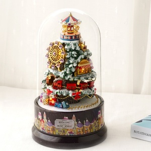 Boîte à musique rotative DIY mignonne pour chambre, accessoires de jouets, <span class=keywords><strong>cadeau</strong></span> romantique, décoration de la maison, décoration esthétique de la chambre, décorations pour la maison - Product Image 3