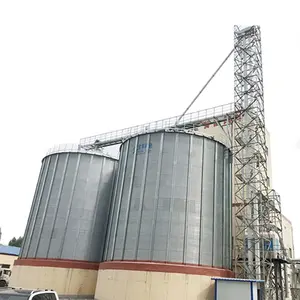 STR 4000T prezzo basso fondo piatto di deposito di grano in acciaio silo
