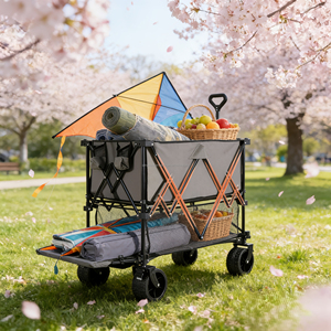 <span class=keywords><strong>Chariot</strong></span> de festival robuste sur roues, pliable, pour le camping, avec freins - Product Image 6