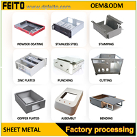 Boîtier électronique professionnel en aluminium extrudé, boîtier de jonction, fabrication de tôles pour haut-parleurs, châssis
