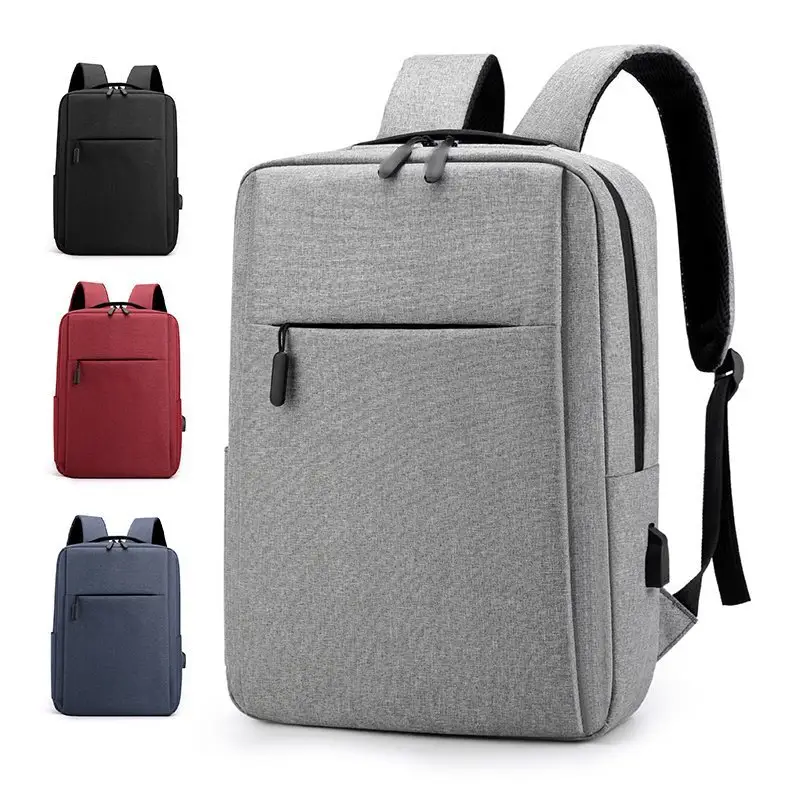 Venta al por mayor de fábrica, nueva mochila informal para ordenador portátil para estudiantes, regalo de negocios USB para hombres