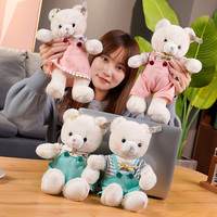 Peluche géante personnalisée en forme d'ours, jouet en peluche pour couple de personnages de dessin animé, rembourrage en coton PP, cadeau d'anniversaire pour fille